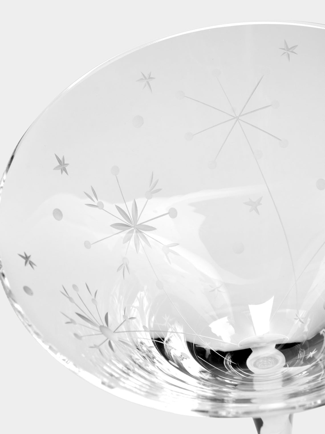 Artel - Fireworks Hand-Engraved Crystal Cocktail Glass -  - ABASK