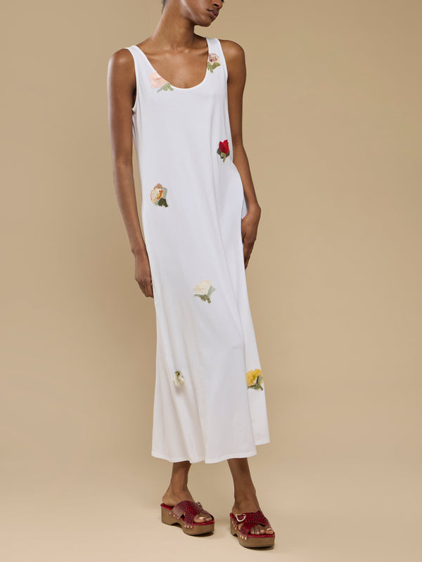 Considered Objects - Bamboo Viscose Tank Dress | Size: S - White - ABASK