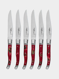 Goyon-Chazeau - Le Thiers Pressed Flowers Resin Table Knives (Set of 6) -  - ABASK - 