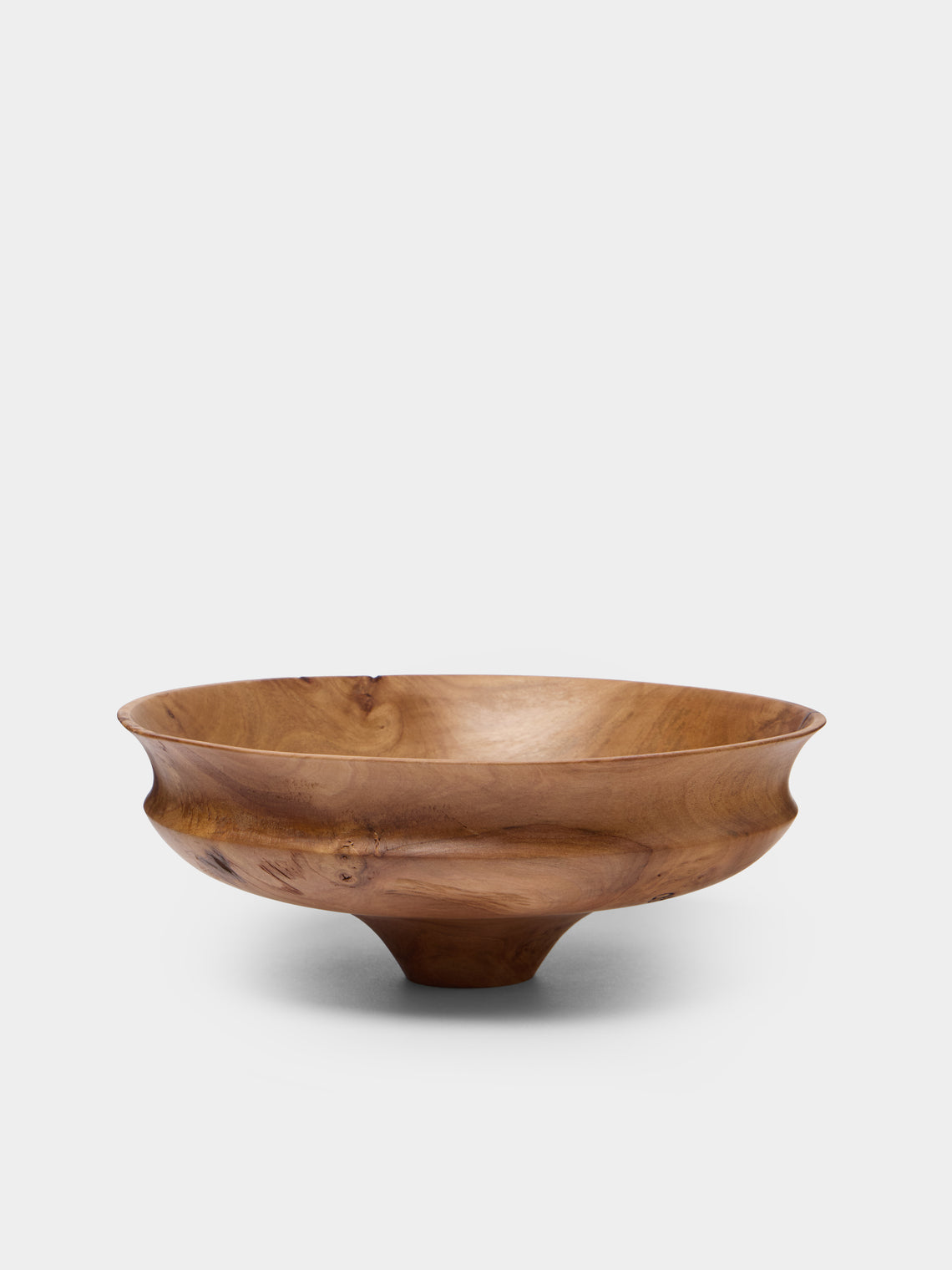 Thursday Furniture - Hand-Turned Trident Maple Footed Bowl - Brown - ABASK - 