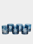 Artel - Sea Life Hand-Engraved Crystal Double Old Fashioned Glasses (Set of 6) -  - ABASK - 