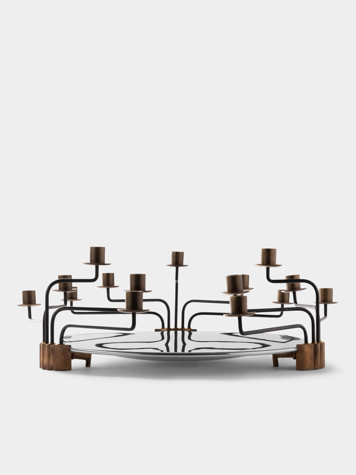 San Lorenzo - 1992 Afra and Tobia Scarpa No. 69 Pure Silver Candelabra - Silver - ABASK