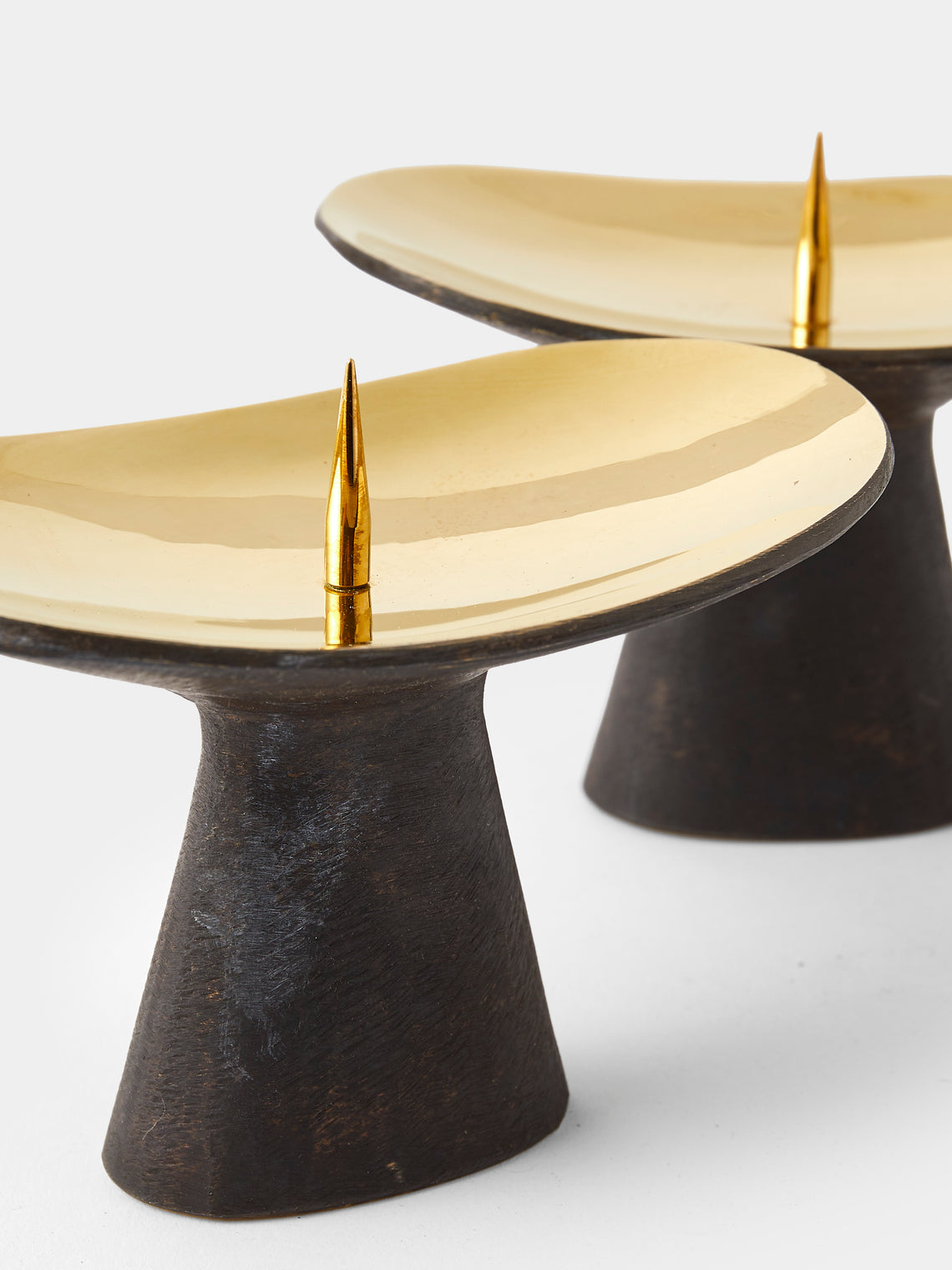 Carl Auböck - Brass Candle Holders (Set of 2) - Black - ABASK