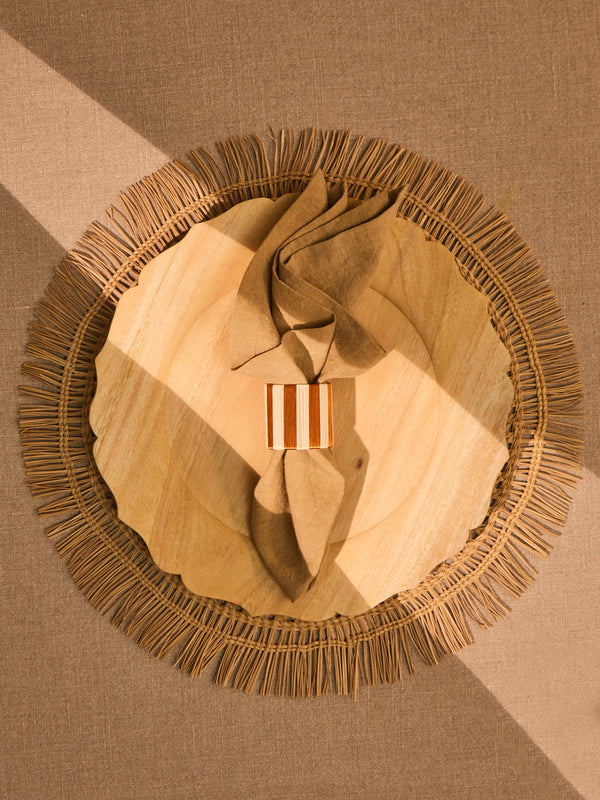 CasaLatina - Selva Melina Wood Charger Plates (Set of 4) -  - ABASK