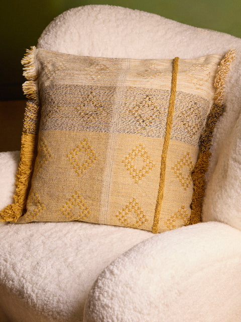 Maria Sigma - Ariadne Handwoven Wool and Alpaca Cushion -  - ABASK