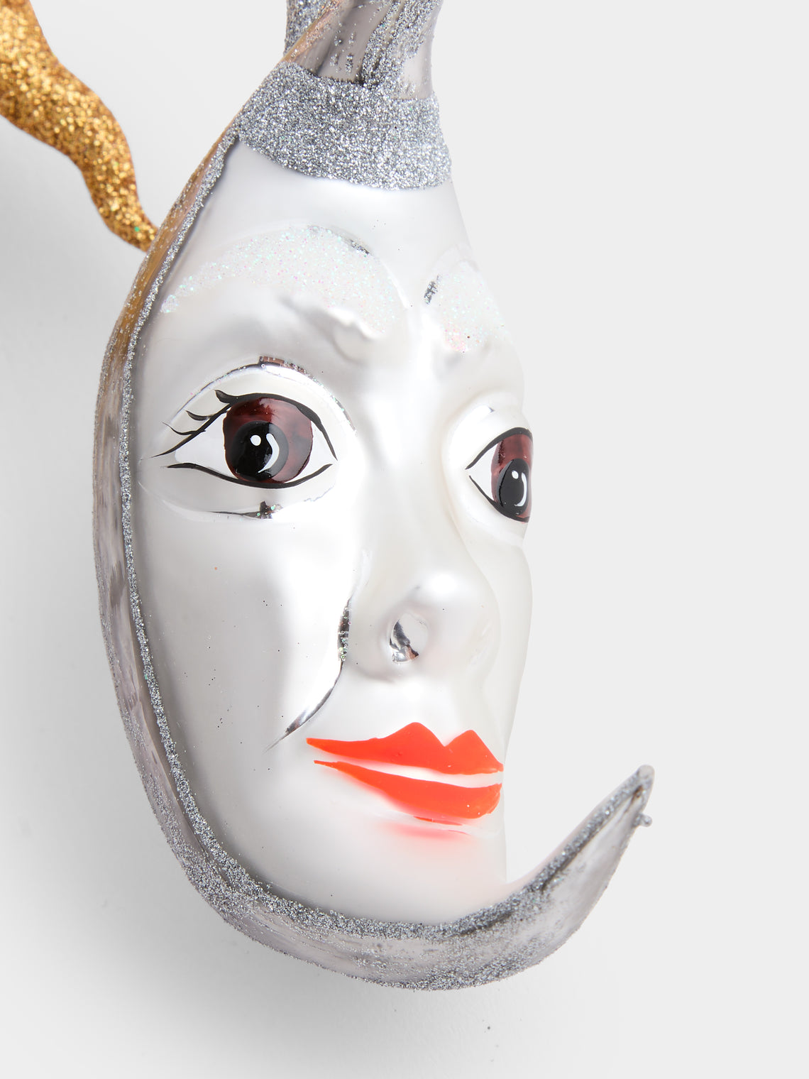 ABASK Decorations - Sun and Moon Hand-Blown Glass Baubles (Set of 2) - Yellow - ABASK