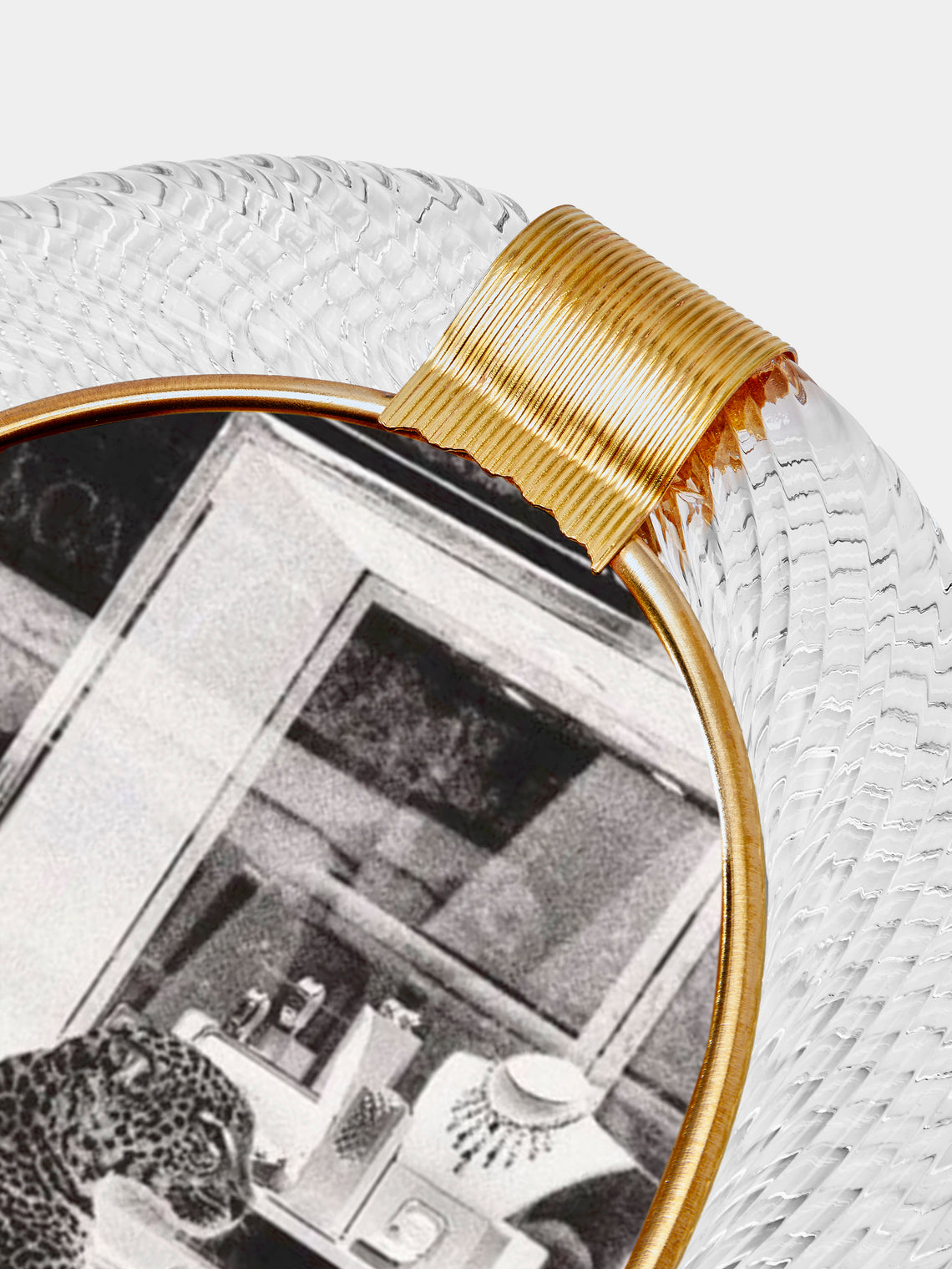 Antique and Vintage - 1960s Murano Glass Photo Frame - Clear - ABASK