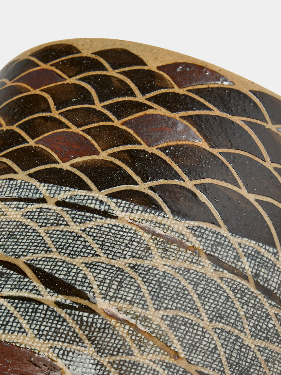 Masumi Ando - Textured Ceramic Water Jar - Brown - ABASK