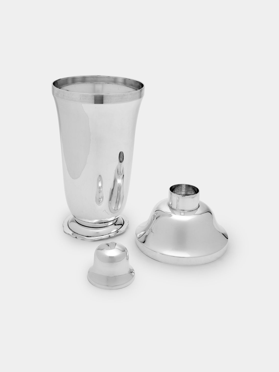 Antique and Vintage - 1980s Silver-Plated Cocktail Shaker -  - ABASK