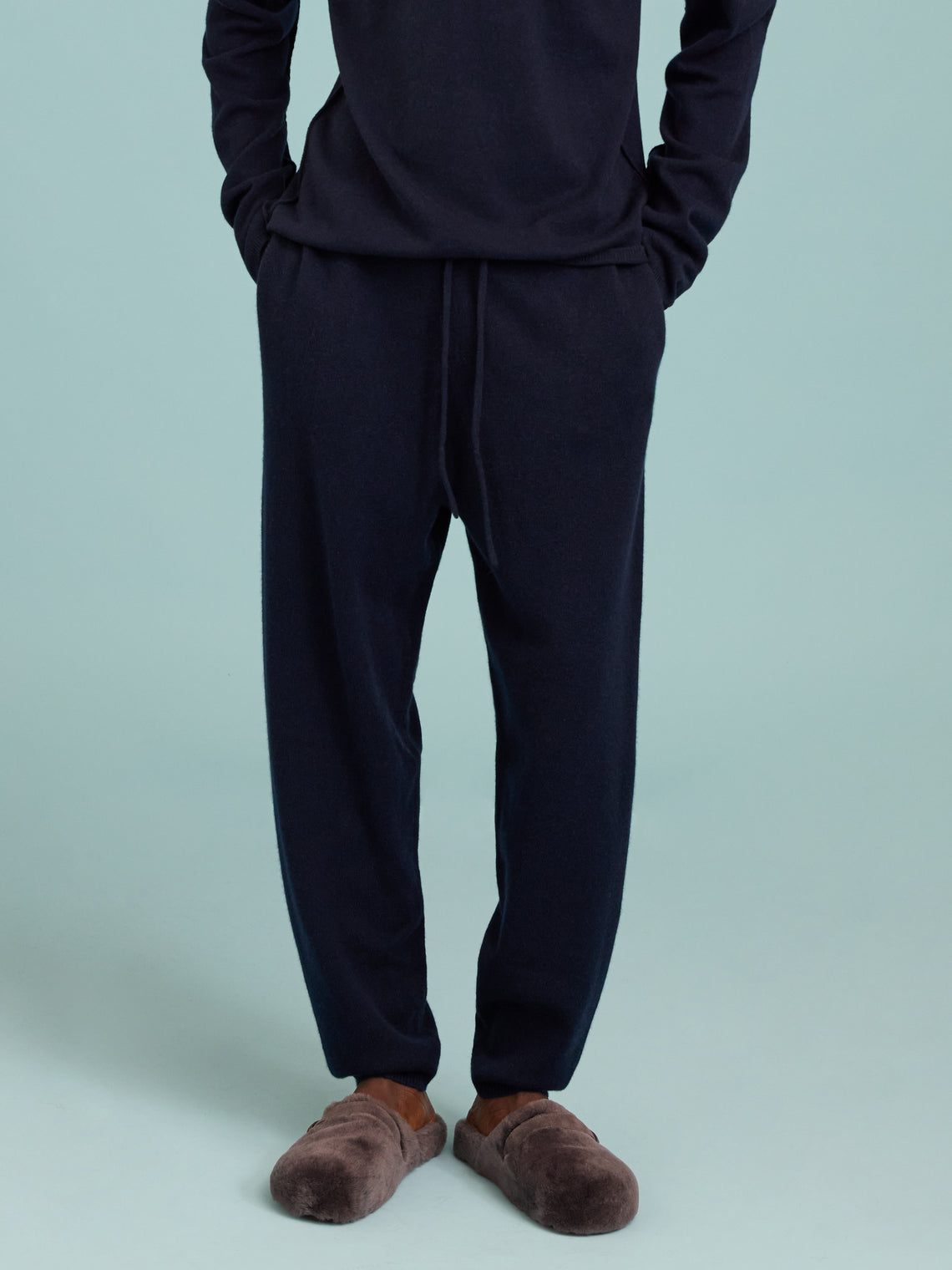 Denis Colomb - Cashmere Sweatpants  | Size: M - Navy - ABASK
