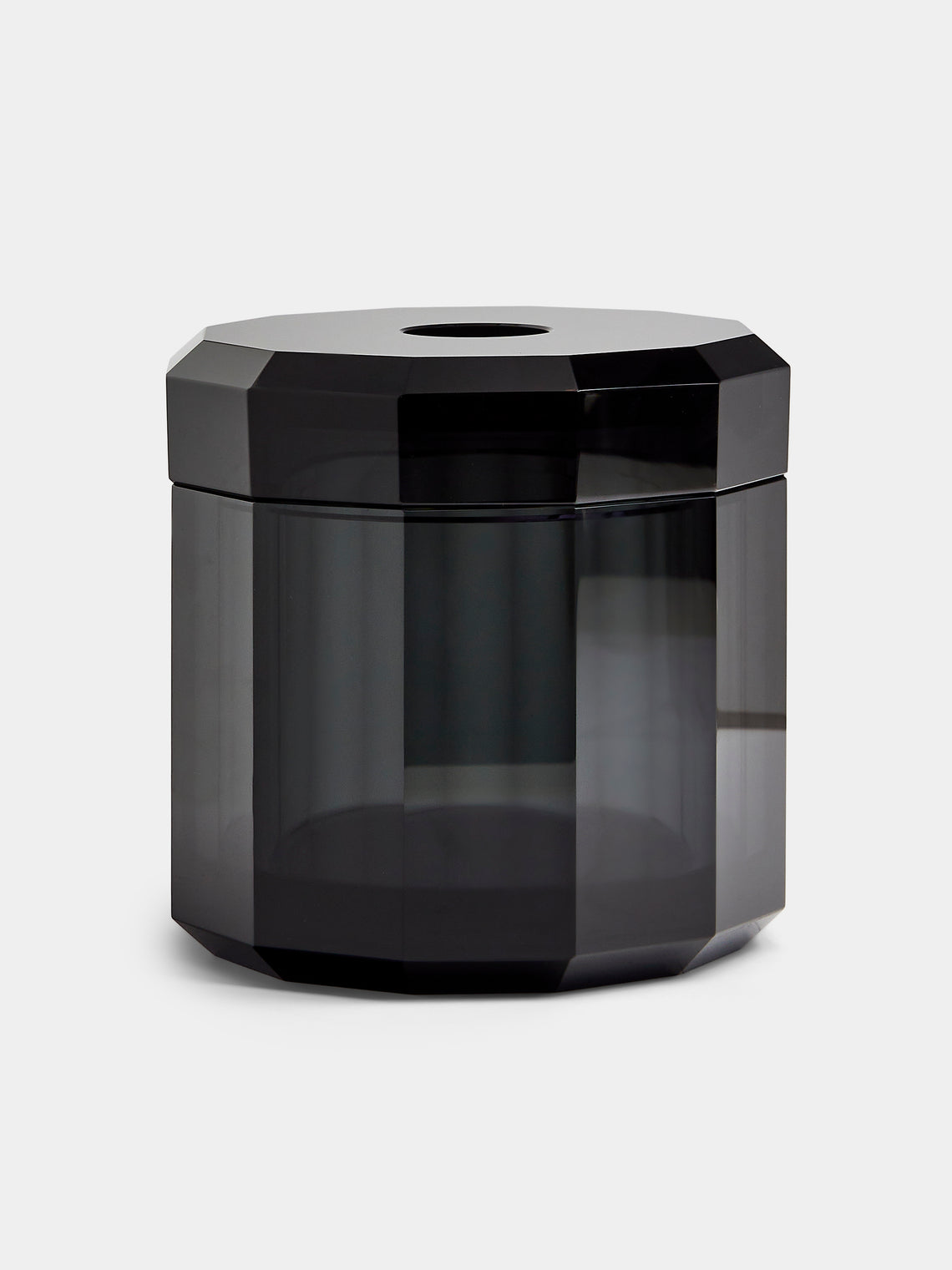 Decor Walther - Cut Crystal Tissue Box - Black - ABASK - 