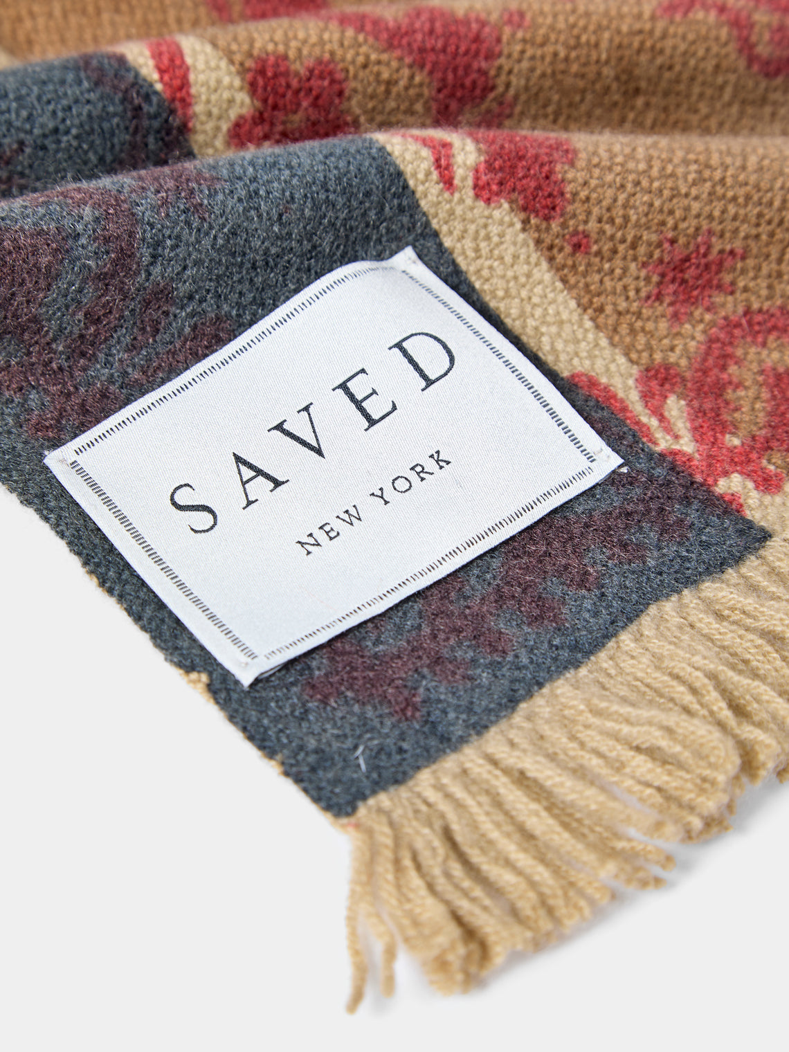 Saved NY - Wallpaper Stripe Cashmere Throw (79in/2m) - Multiple - ABASK