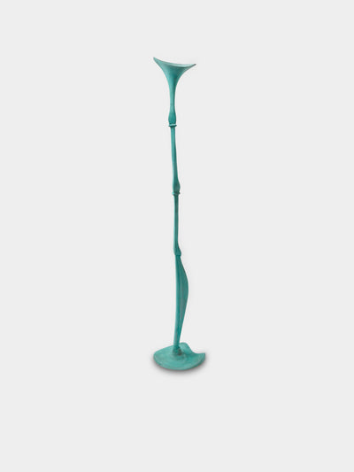 Shaha Raphael - Low Tide Fishbone Hand-Cast Brass Large Candelabra - Green - ABASK - 