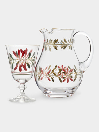 Los Vasos de Agua Clara - Zermatt Hand-Painted Glass Collection - Red - ABASK - 