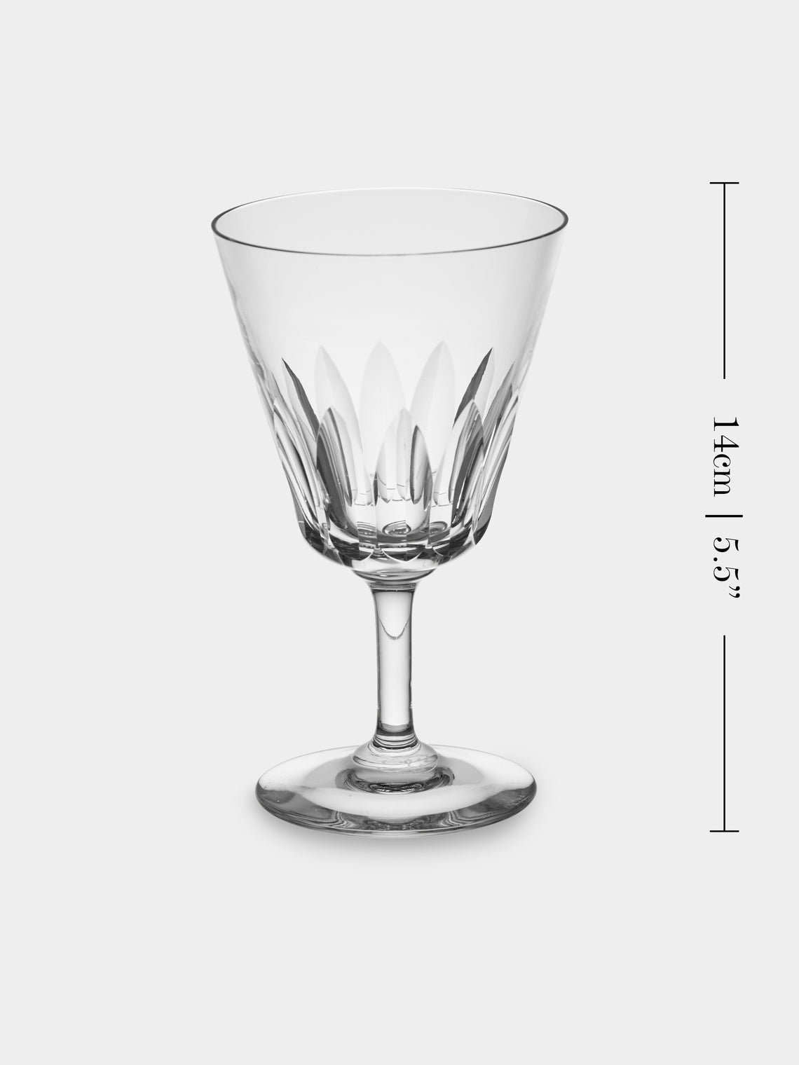 Antique and Vintage - 1970s Baccarat Crystal  Wine Glasses (Set of 10) - Clear - ABASK