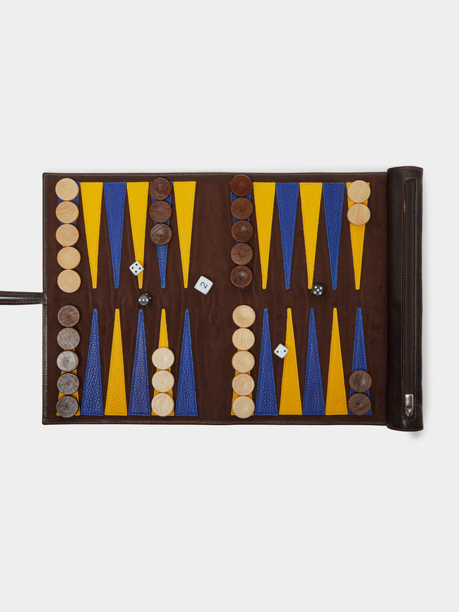 Noble Macmillan - Leather Travel Backgammon -  - ABASK - 