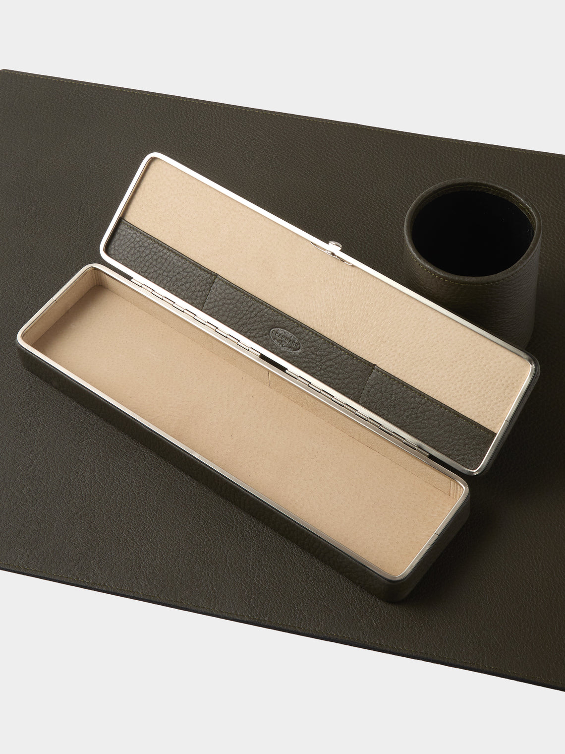 F. Hammann - Leather Desk Set - Green - ABASK