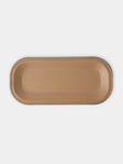 Pinetti - Victor Leather Trinket Tray (9.5in/24cm) - Taupe - ABASK - 