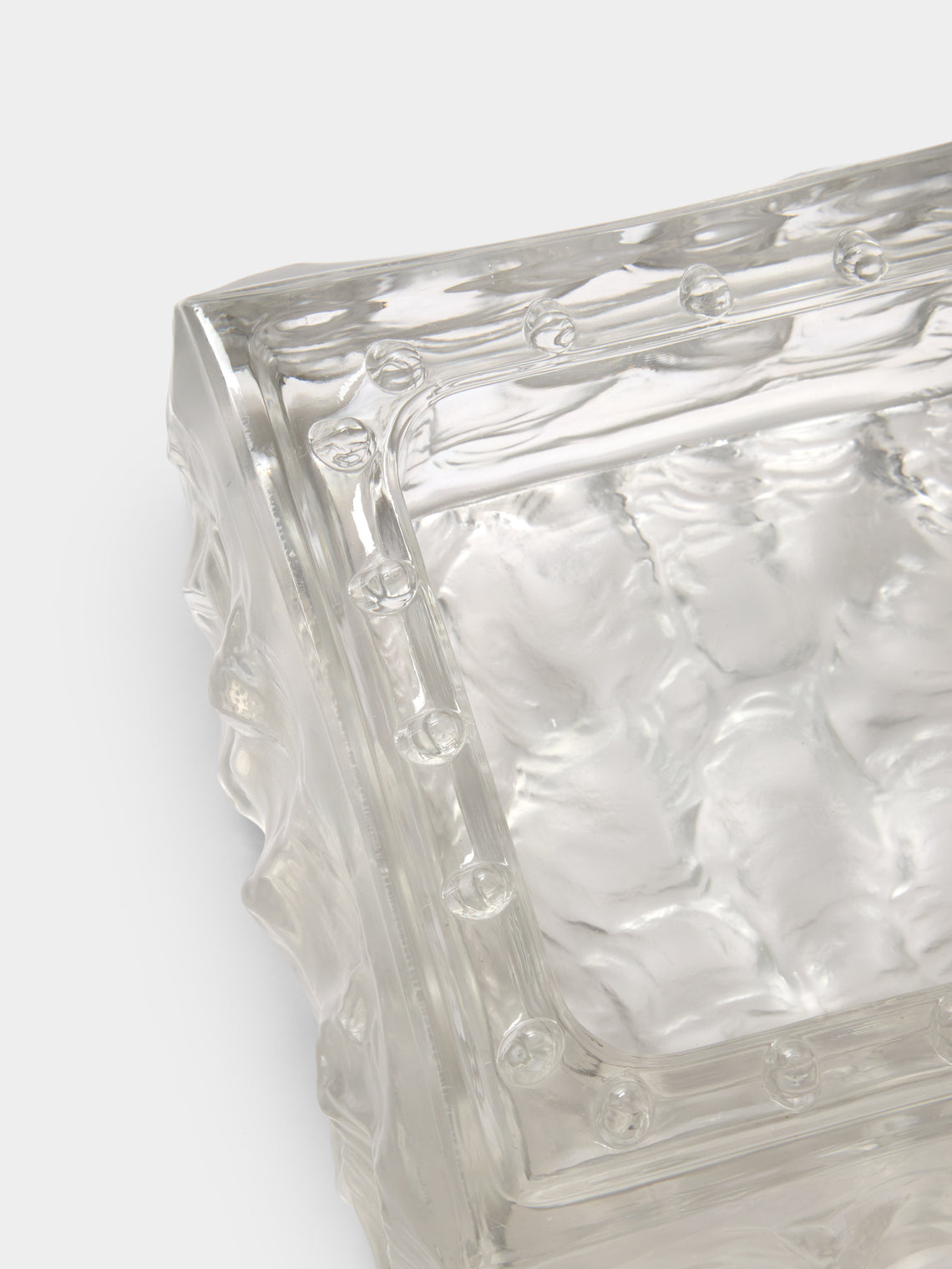 Antique and Vintage - Mid-Century Murano Glass Ashtray - Clear - ABASK