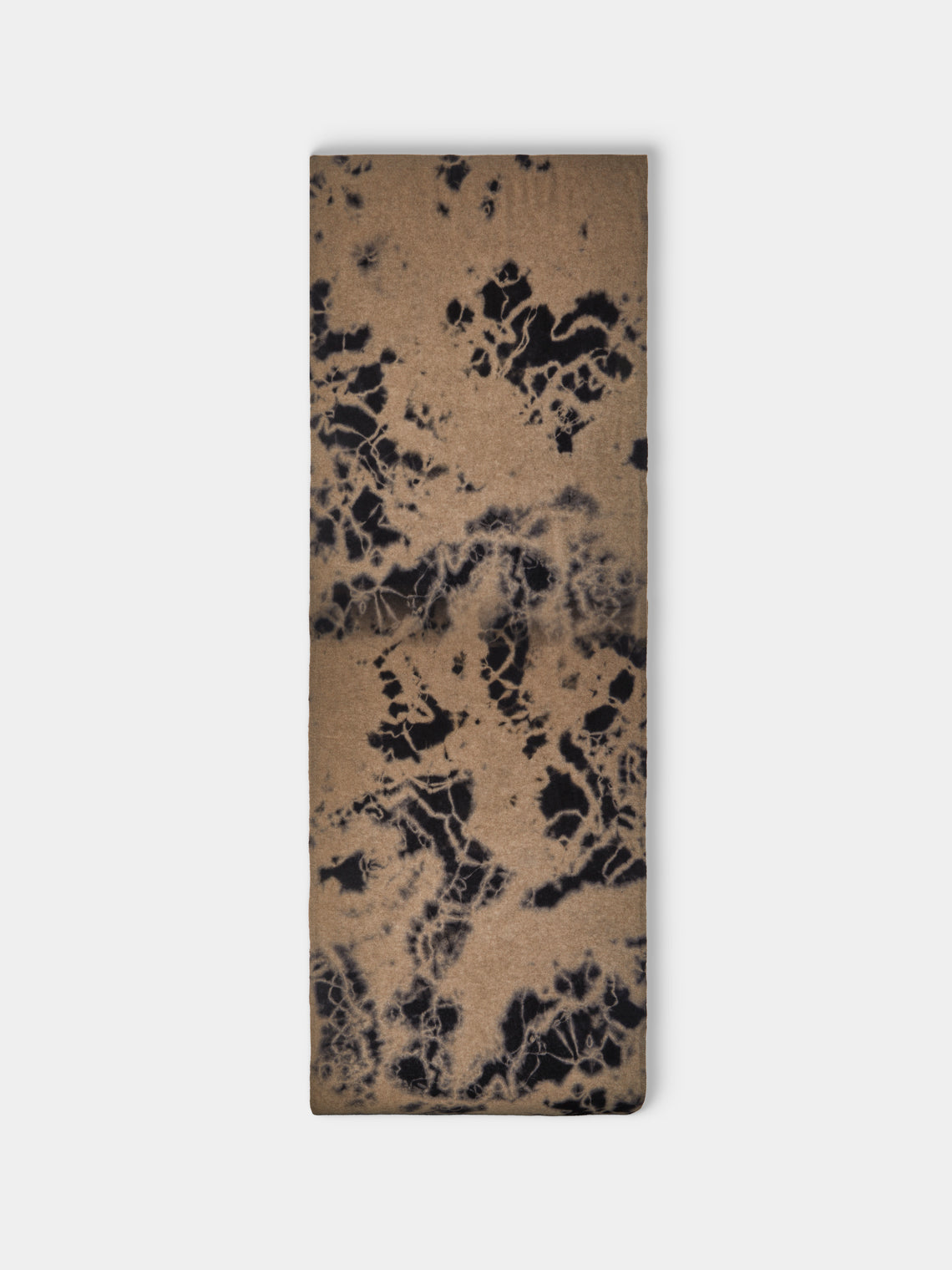 Suzusan - Shibori Cashmere Shawl - Black - ABASK