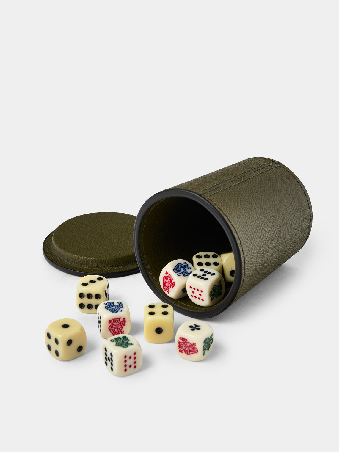 Giobagnara - Leather Dice Cup - Green - ABASK