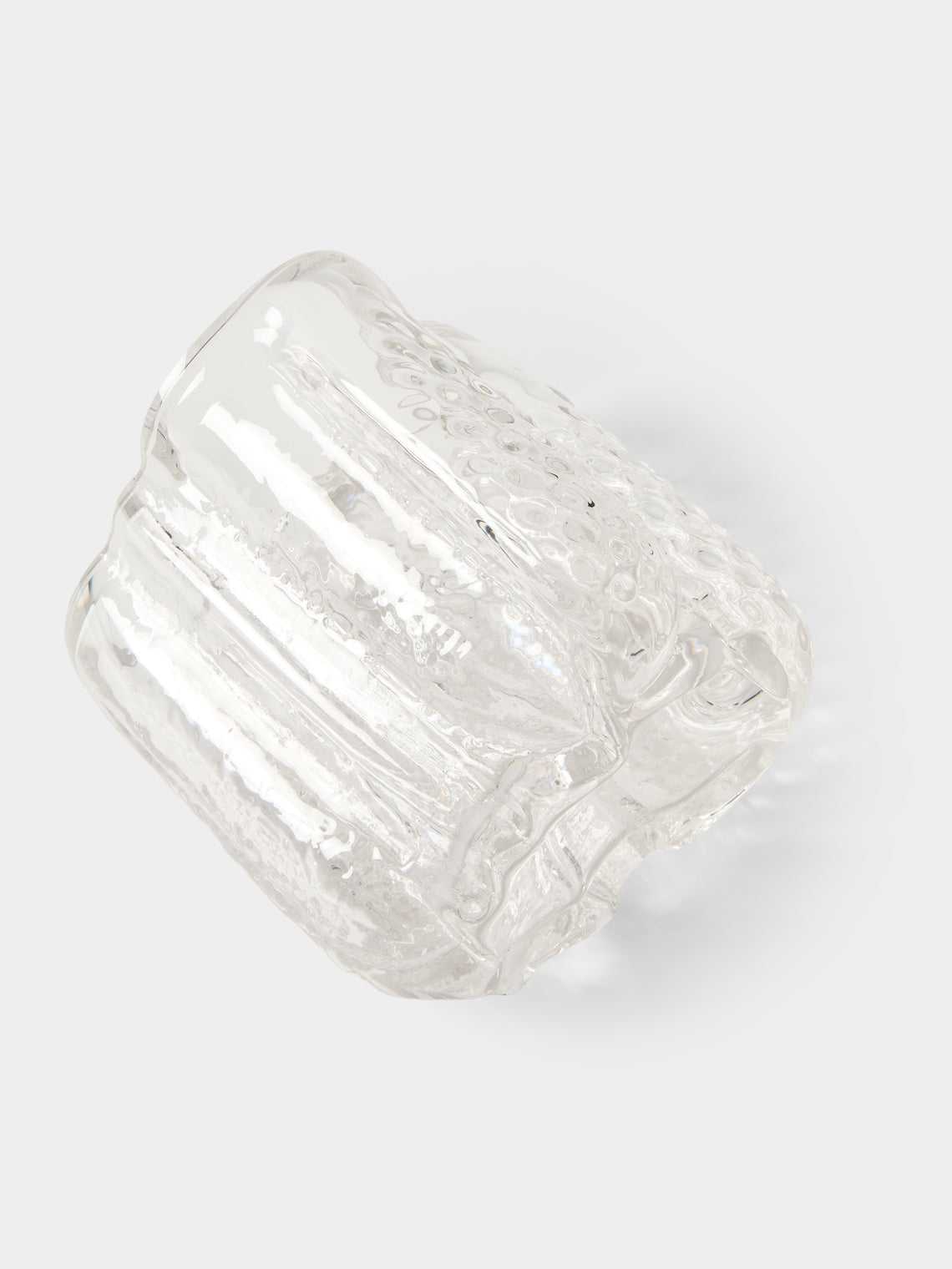 Hana Hillerová - Remix Hand-Blown Glass Vessel (7.5in/19cm) - Clear - ABASK