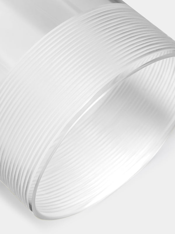 Carlo Moretti - Fili Molati Hand-Blown Murano Glass Champagne Flutes (Set of 2) - Clear - ABASK