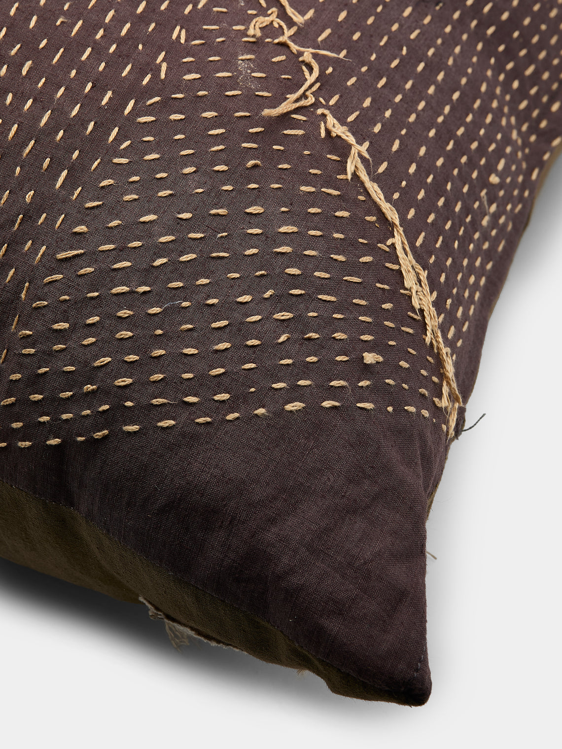 By Walid - 17th-Century Verdure Tapestry Hand-Stitched Wool and Linen Cushion - Multiple - ABASK