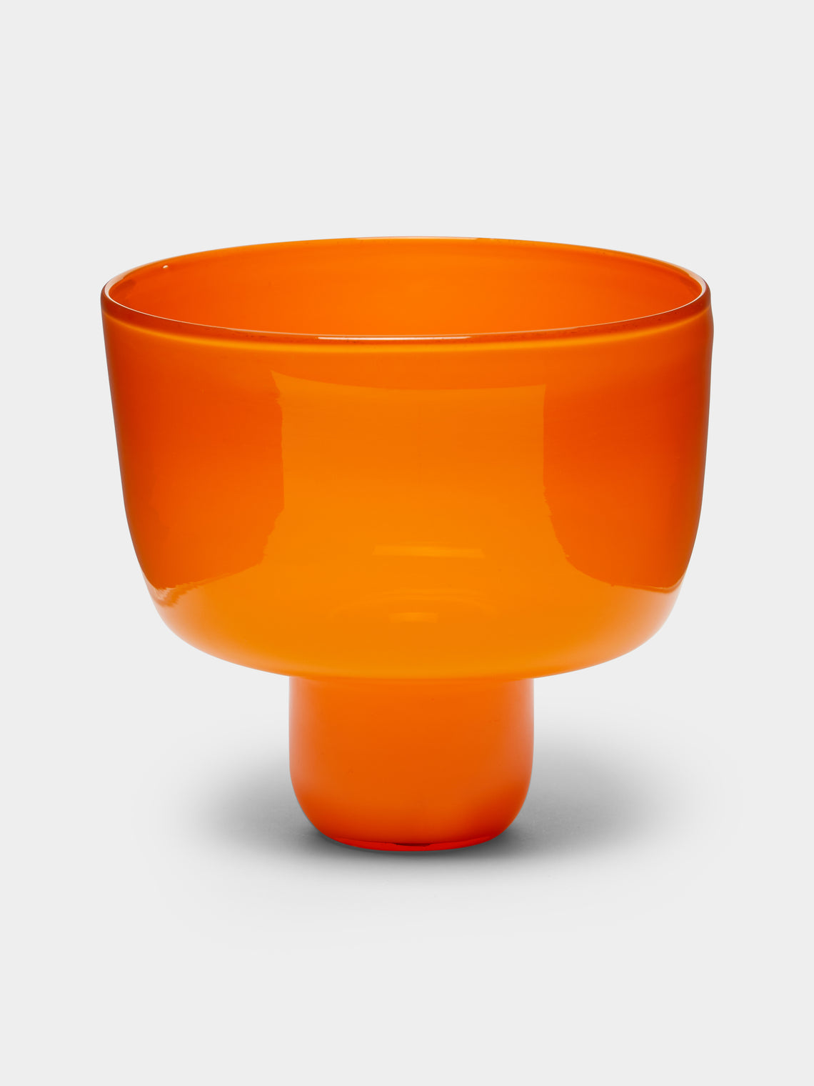 Pierrot Doremus - Hand-Blown Glass Ice Cream Bowls (Set of 4) - Orange - ABASK- 