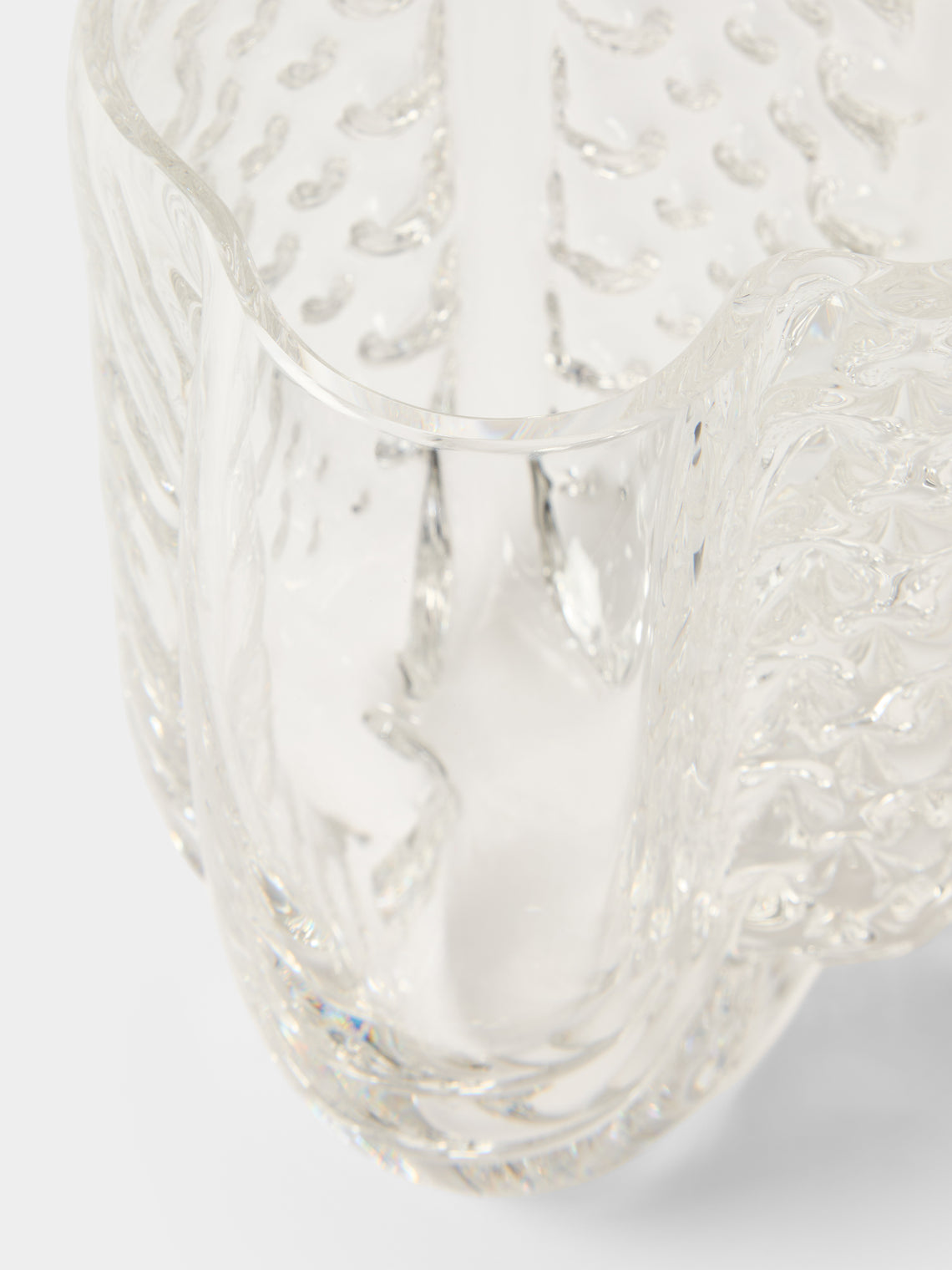 Hana Hillerová - Remix Hand-Blown Glass Vessel (6.5in/17cm) - Clear - ABASK