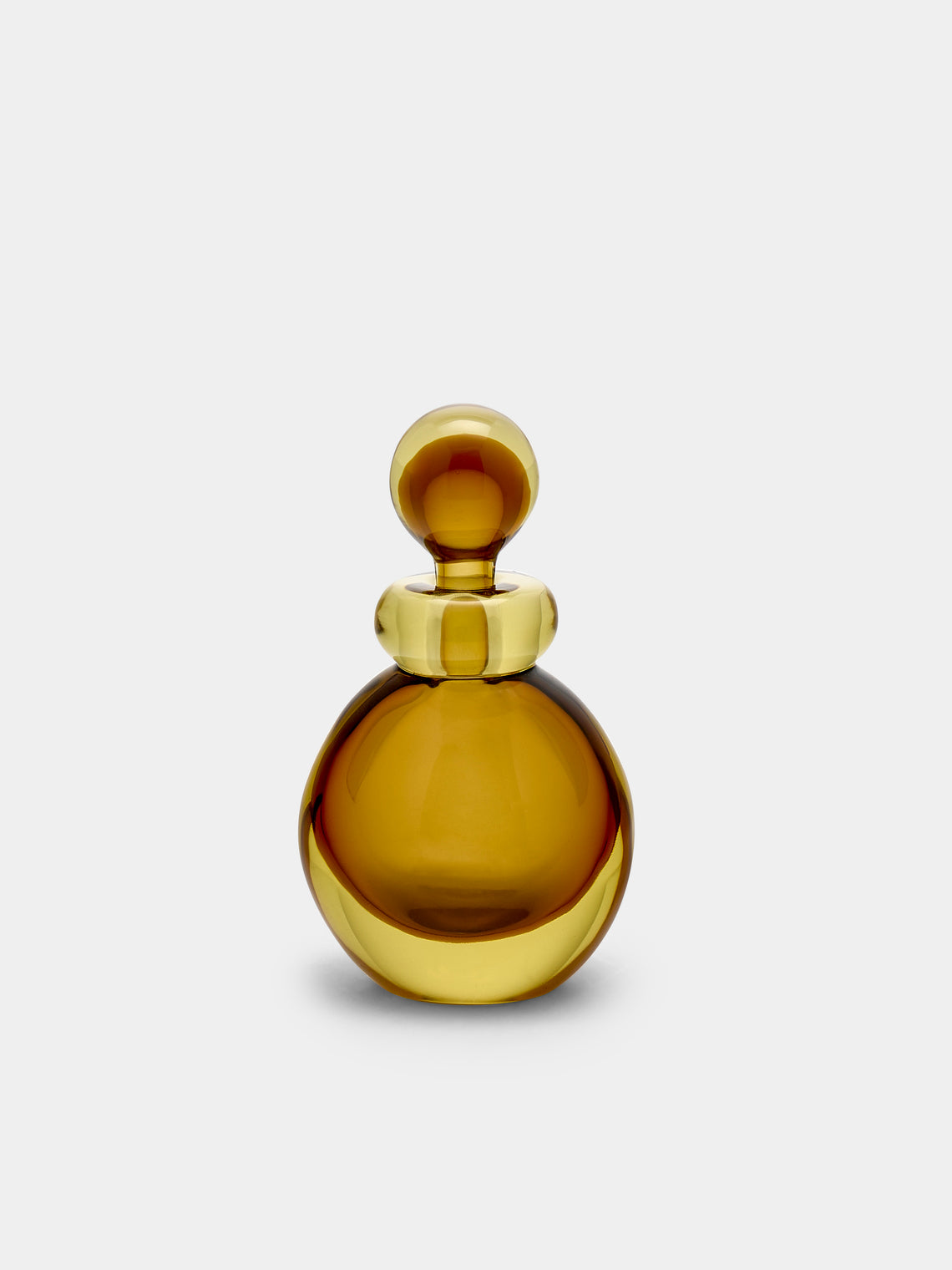 Antique and Vintage - 1950s Flavio Poli Murano Glass Perfume Bottle - Brown - ABASK - 