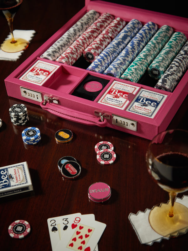 Geoffrey Parker - Leather Poker Set -  - ABASK