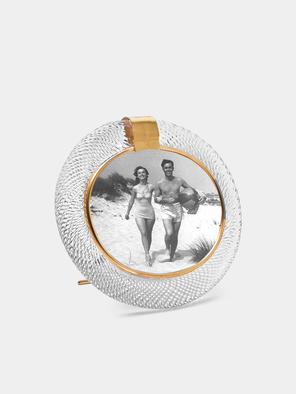 Antique and Vintage - 1960s Murano Glass Photo Frame - Clear - ABASK - 