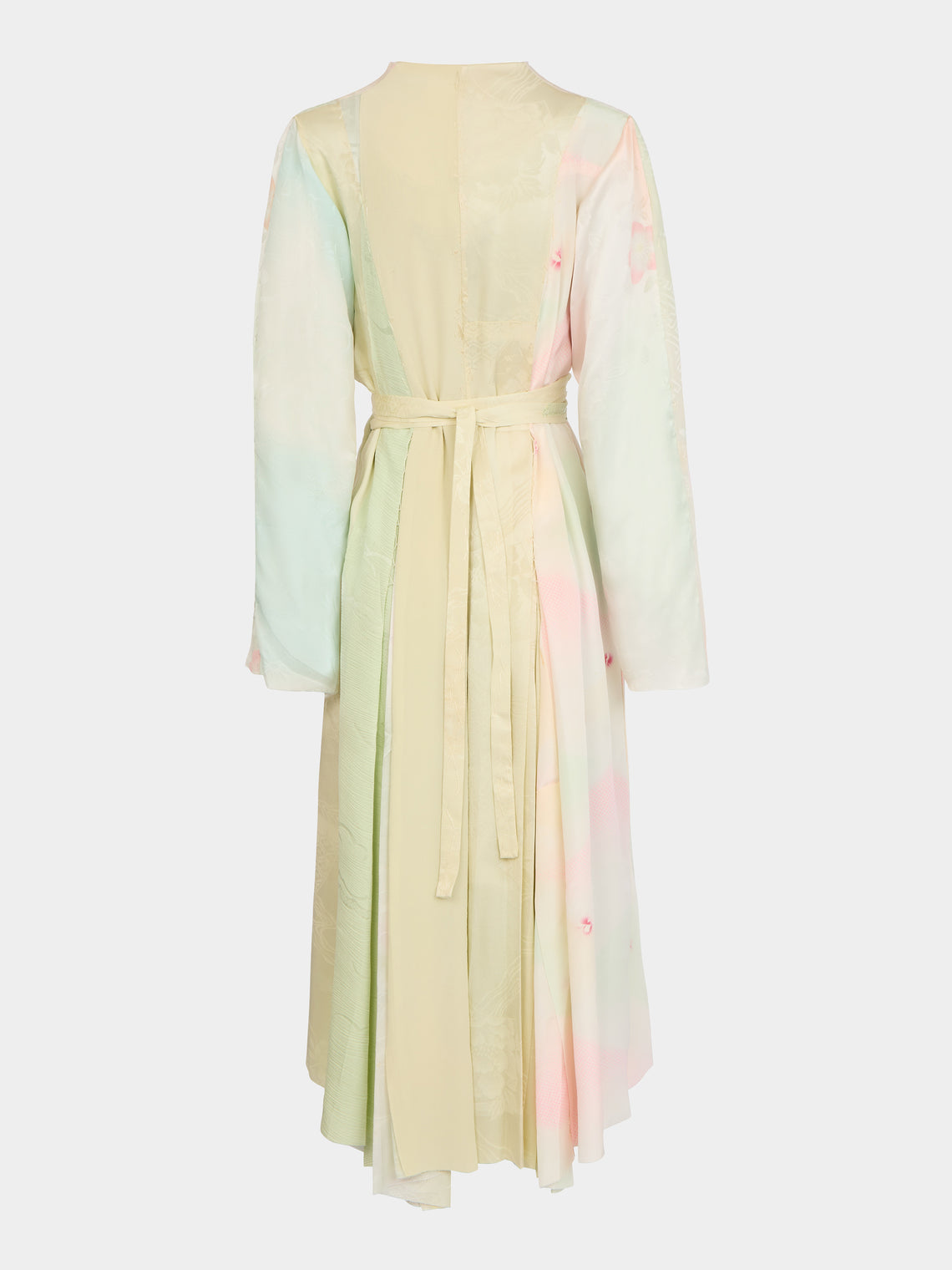Considered Objects - Irregular Hand-Stitched Silk Robe - Green - ABASK