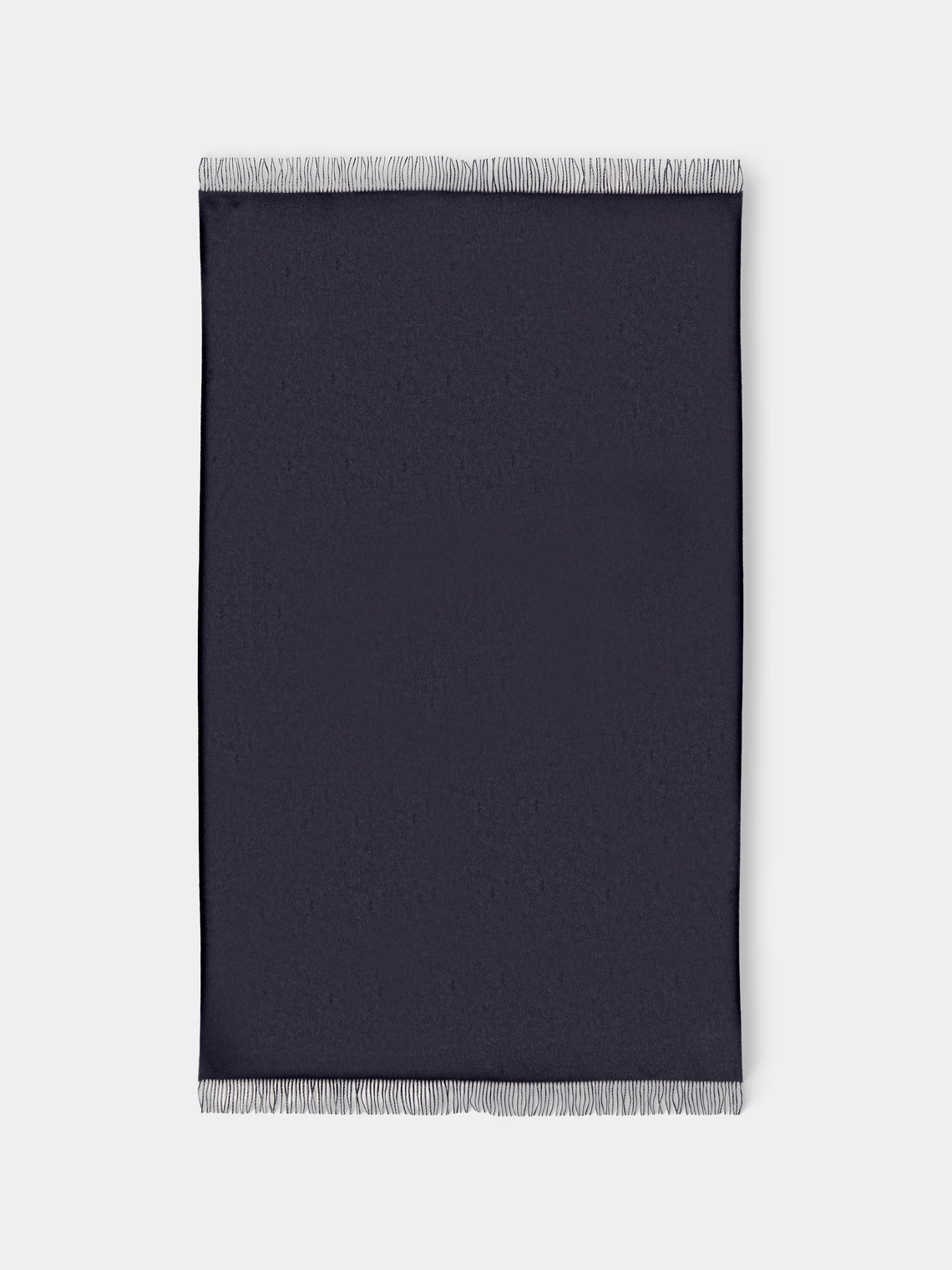 Johnstons of Elgin - Double-Sided Cashmere Blanket (75in/1.9m) - Gray - ABASK - 