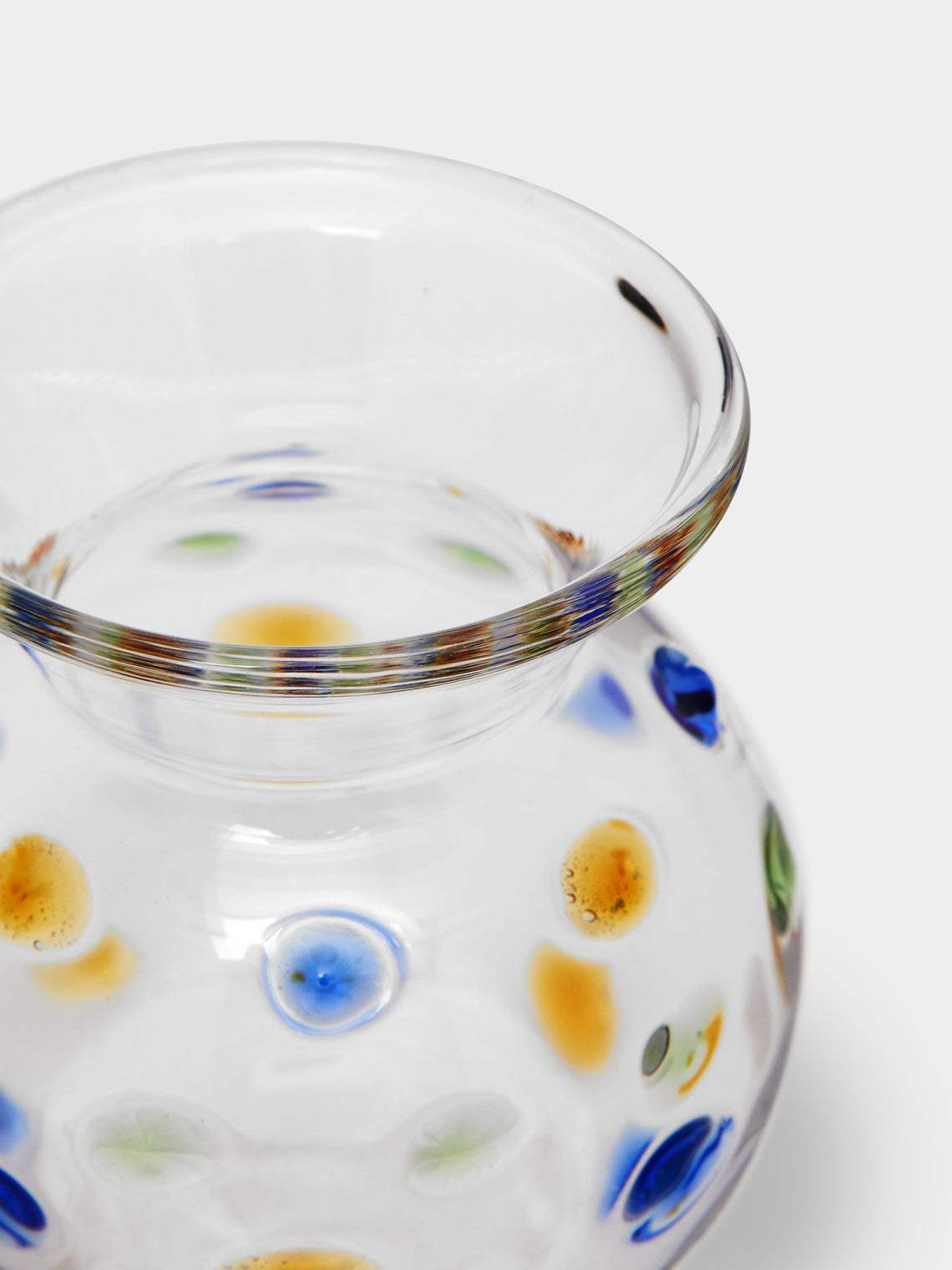 Malaika - Dotty Hand-Blown Glass Bud Vase -  - ABASK