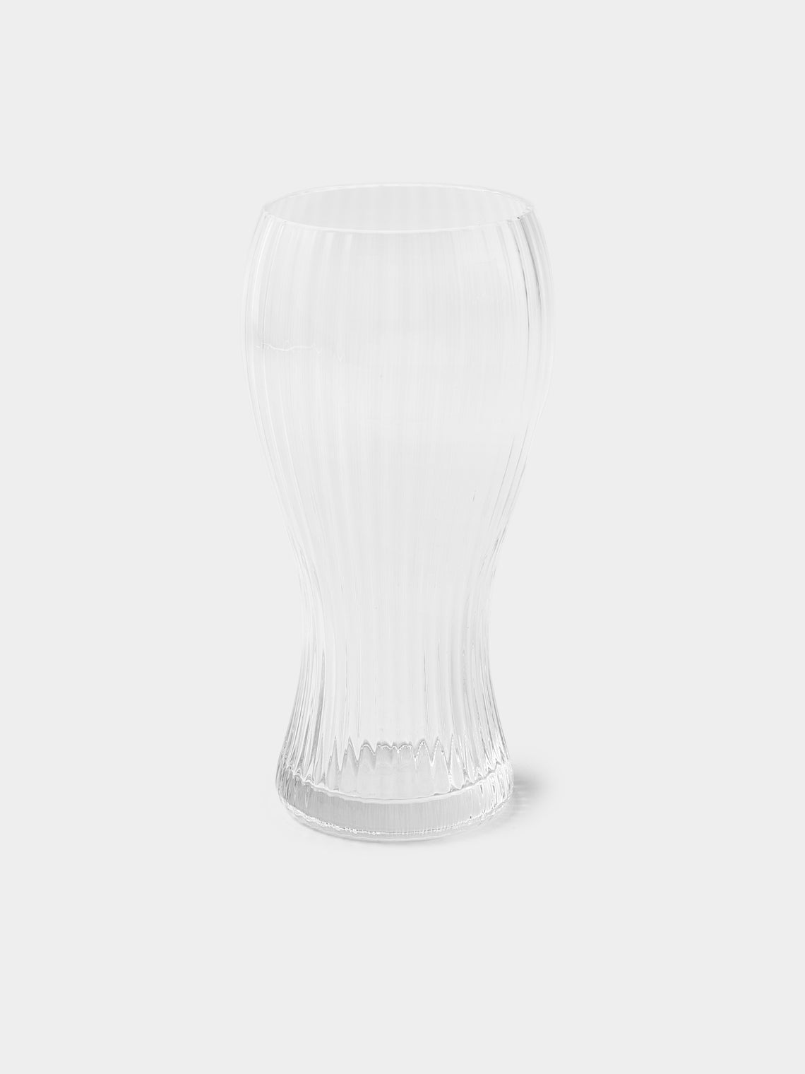 NasonMoretti - | Set of 6 | Marilyn Hand-Blown Murano Beer Glasses - Clear - ABASK