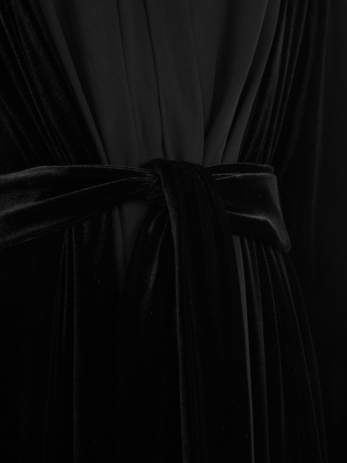 Loretta Caponi - Carla Velvet and Silk Robe -  - ABASK