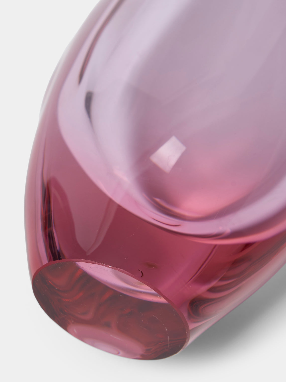 Antique and Vintage - Mid-Century Glass Vase - Pink - ABASK