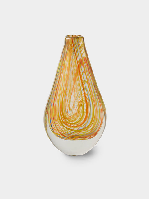 Antique and Vintage - 1960s Seguso Murano Glass Vase (12.5in/32cm) - Orange - ABASK - 