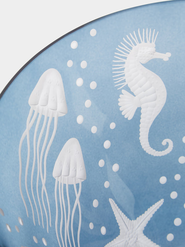 Artel - Frutti di Mare Hand-Engraved Crystal Bowl -  - ABASK