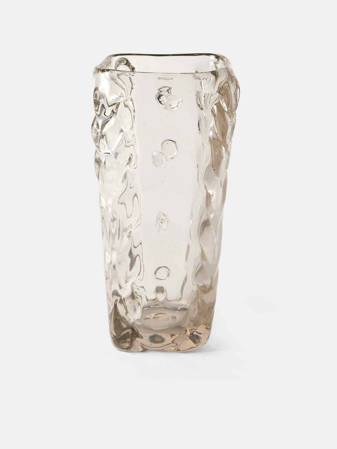 Antique and Vintage - Antique and Vintage1942 Flavio Poli for Seguso Vetri d’Arte Mold-Blown Vase - Clear - ABASK - 