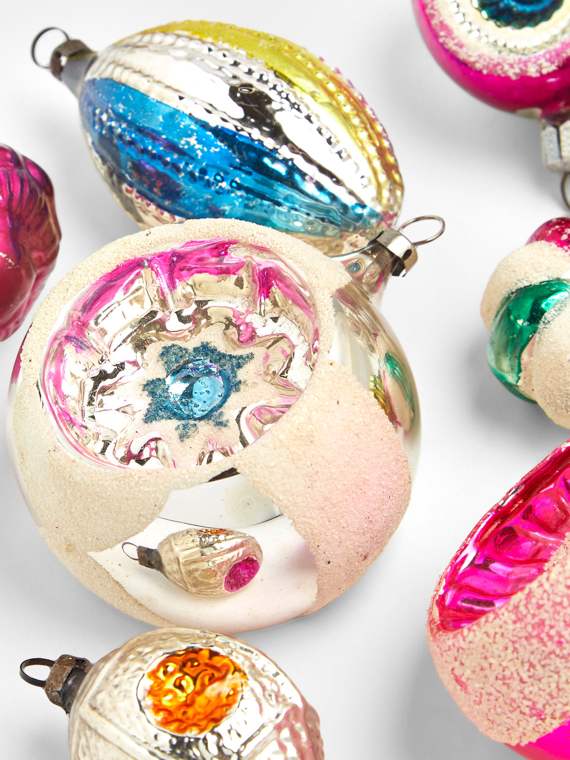 Antique and Vintage - Early-20th-Century Mixed Glass Baubles (Set of 12) - Multiple - ABASK