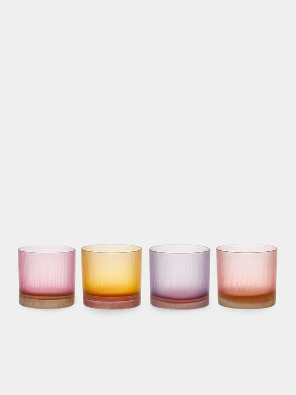 Takeyoshi Mitsui - Silence Hand-Blown Shot Glasses (Set of 4) - Purple - ABASK - 