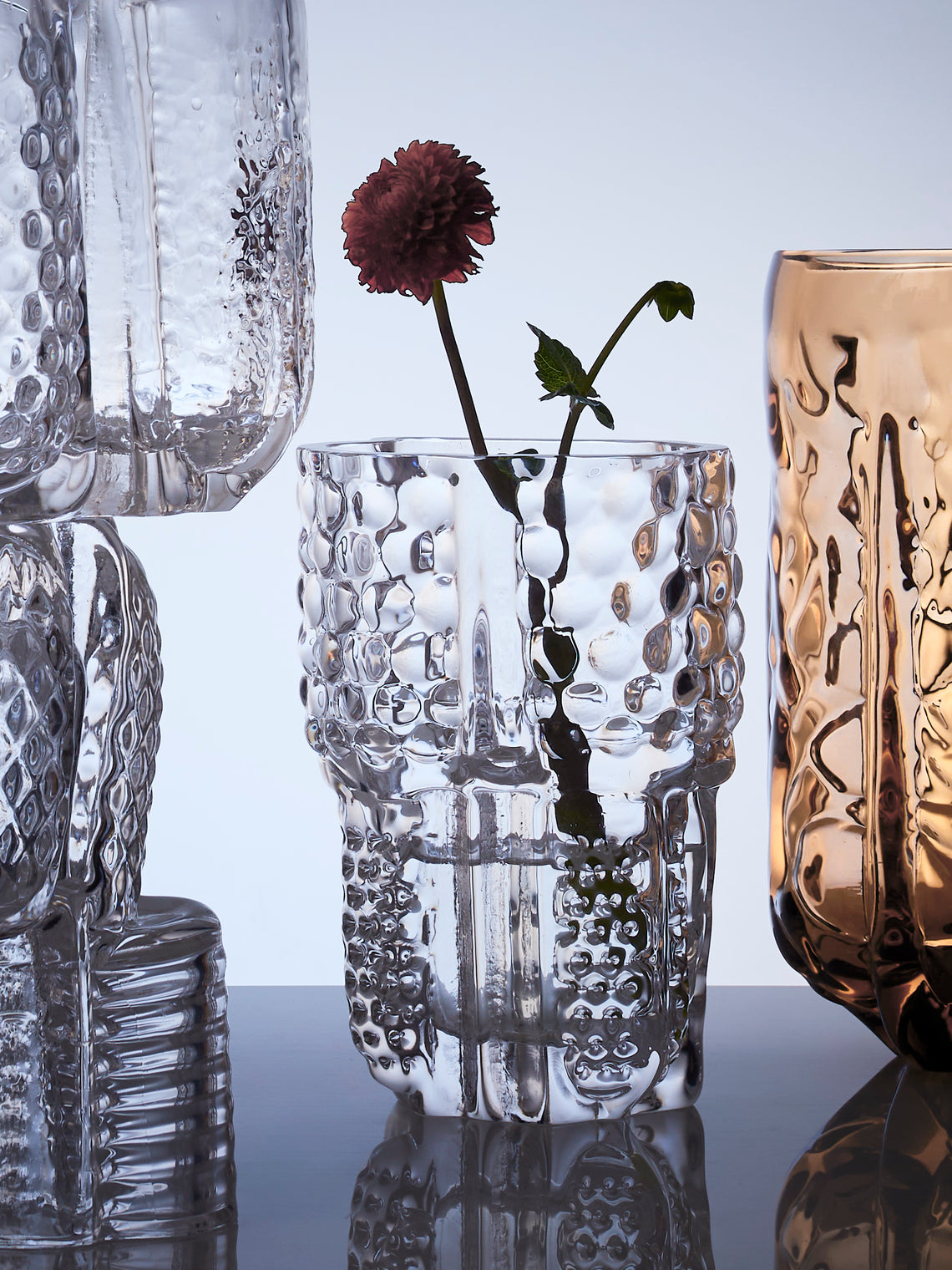 Hana Hillerová - Remix Hand-Blown Glass Vessel (9.5in/24cm) - Clear - ABASK