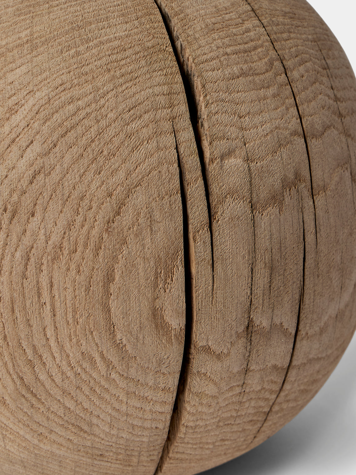 Jamie Gaunt Designs - No. 3 Ball Natural Oak Table Lamp - Natural - ABASK