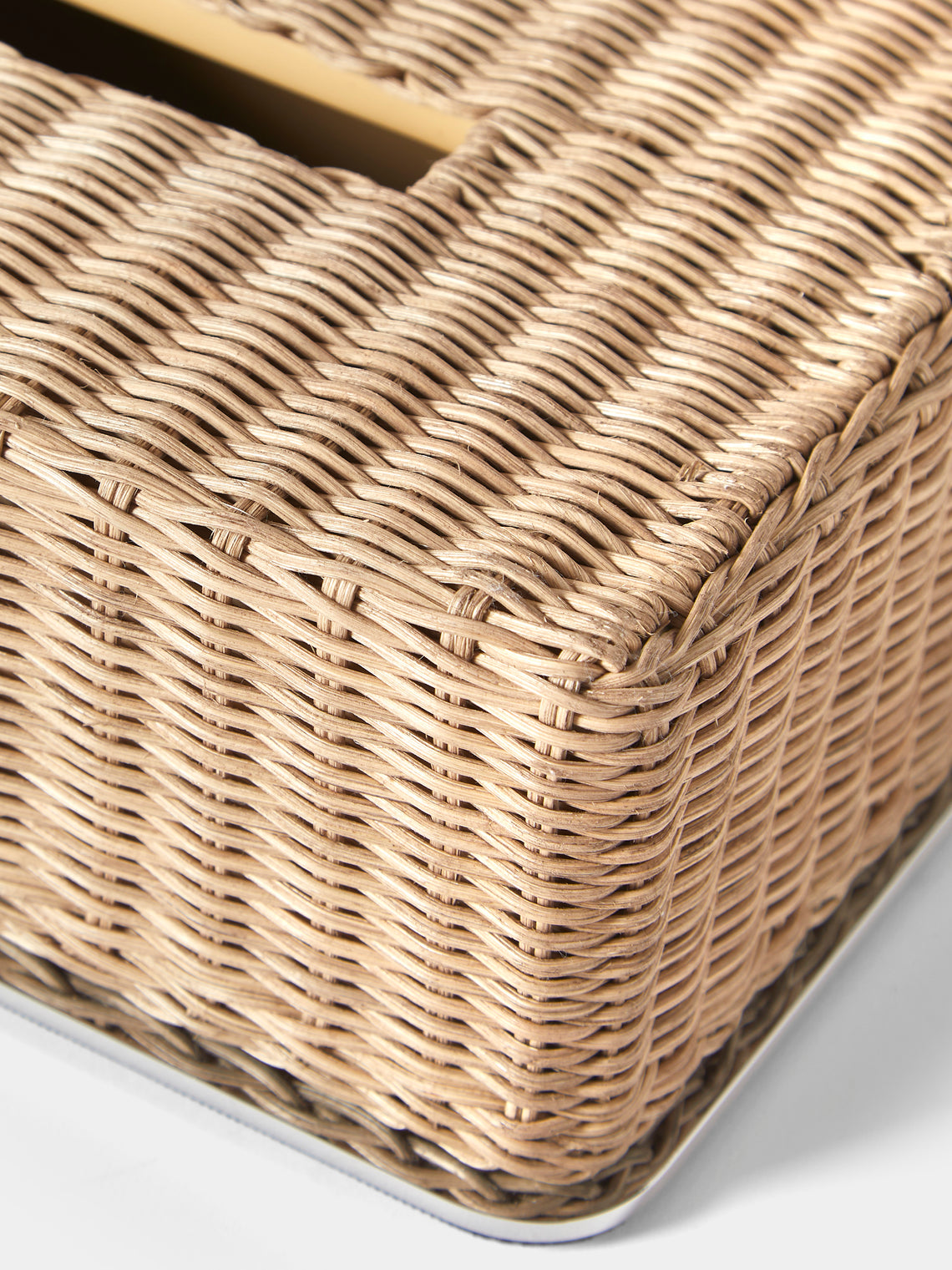 Pigment France - Amiens Rattan Tissue Box - Brown - ABASK