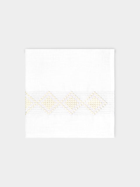 The Table Love - Folklore Hand-Embroidered Linen Napkins (Set of 4) -  - ABASK - 