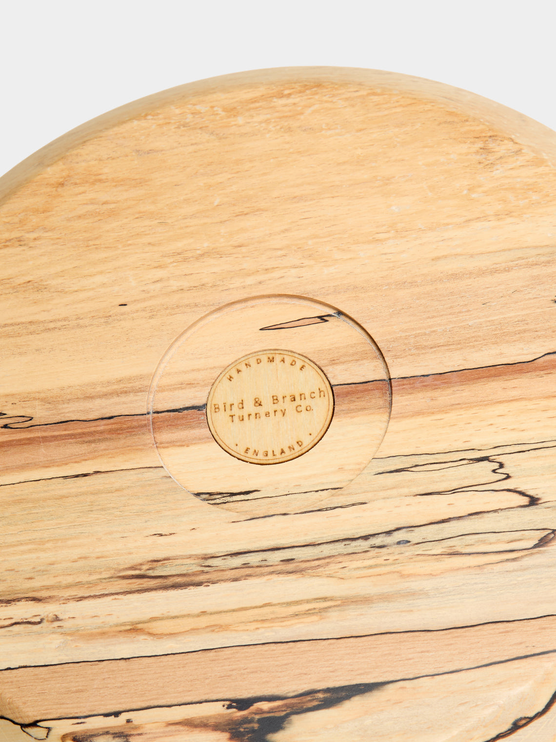 Bird & Branch - Hand-Turned Spalted Beech Tall Bowl - Natural - ABASK