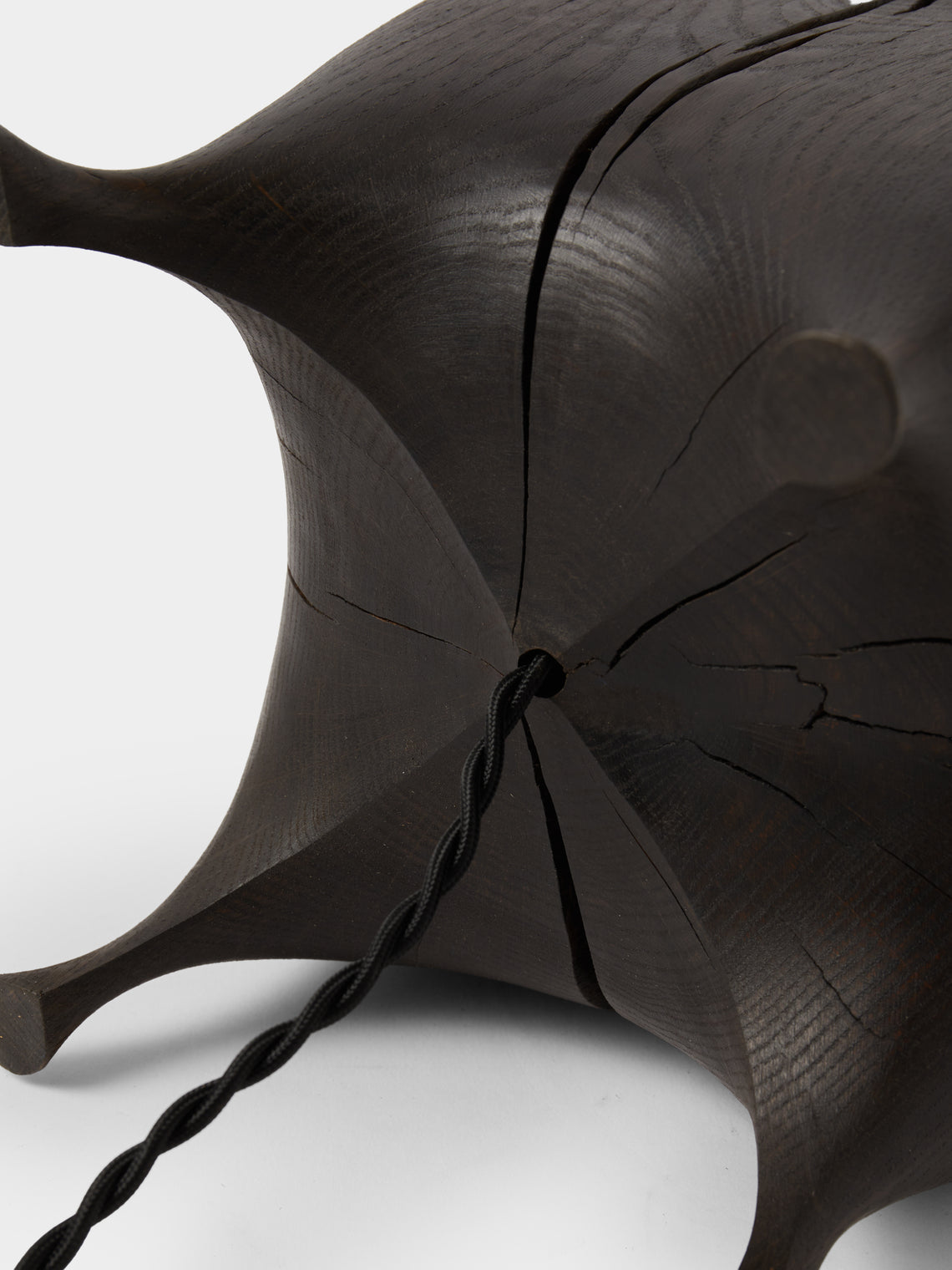 Jamie Gaunt Designs - No. 4 Scorched Oak XL Table Lamp - Black - ABASK